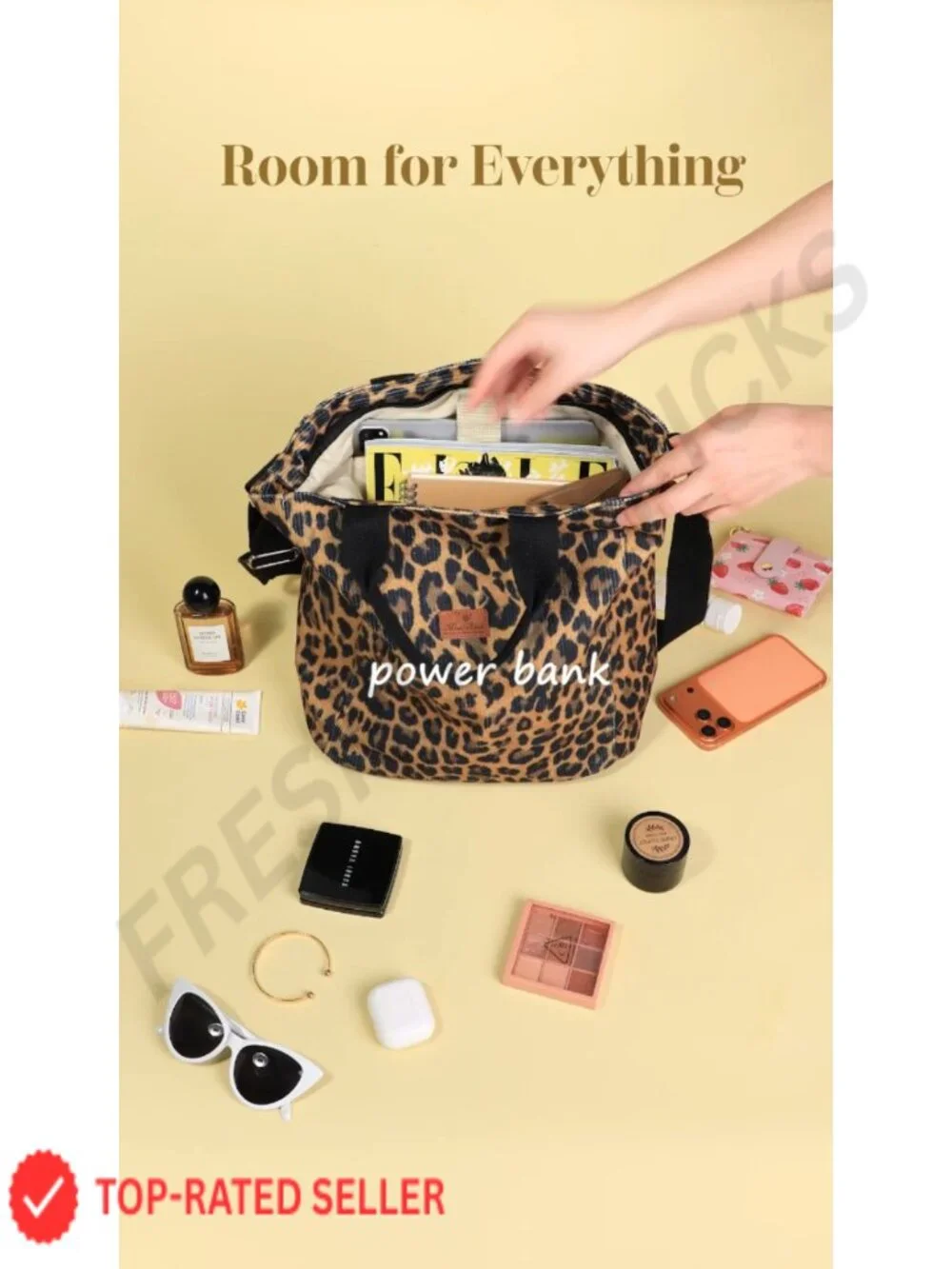 Large Vertical Corduroy Crossbody Tote Bag with Zipper and Side Pockets